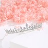 Lovelyshop Shinny Zircons delicada Tiara de aleación nupcial real para