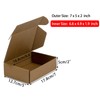 Sodissa 7x5x2 Inches Shipping Boxes Pack of 25, Brown Corrugated