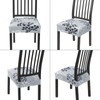 SearchI Dining Chair Seat Covers Set of 6, Stretch Removable
