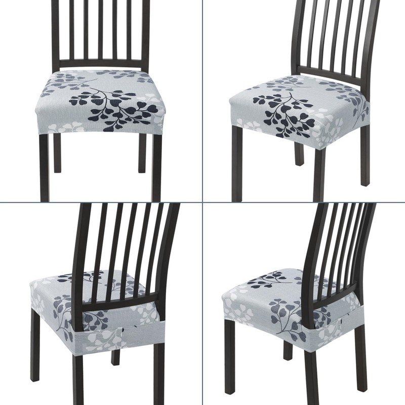 SearchI Dining Chair Seat Covers Set of 6, Stretch Removable