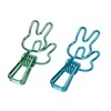 100 Pcs Cute Binder Clips Multipurpose Cartoon Rabbit Shape Blue