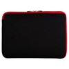 Protective Padded Black Red Shock Absorbing 13-inch Laptop Sleeve for