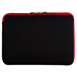 Protective Padded Black Red Shock Absorbing 13-inch Laptop Sleeve for MacBook Pro, Air 13.3-inch