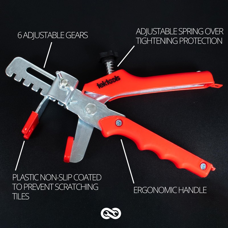 TekTools Tile Levelling Wedge Pliers - Tile Levelling Installation Tool