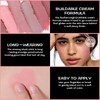 FOCALLURE Cream Blush Makeup,Buildable Blush Stick for Cheeks,Matte and Dewy