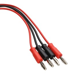 kenable Multimeter 60V Test Leads 2 x 4mm Banana Plug Red & Black Cables 1m [1 metres]