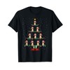 Christmas Tree Lights Santa Hat ELF Brittany Spaniel Dog Men