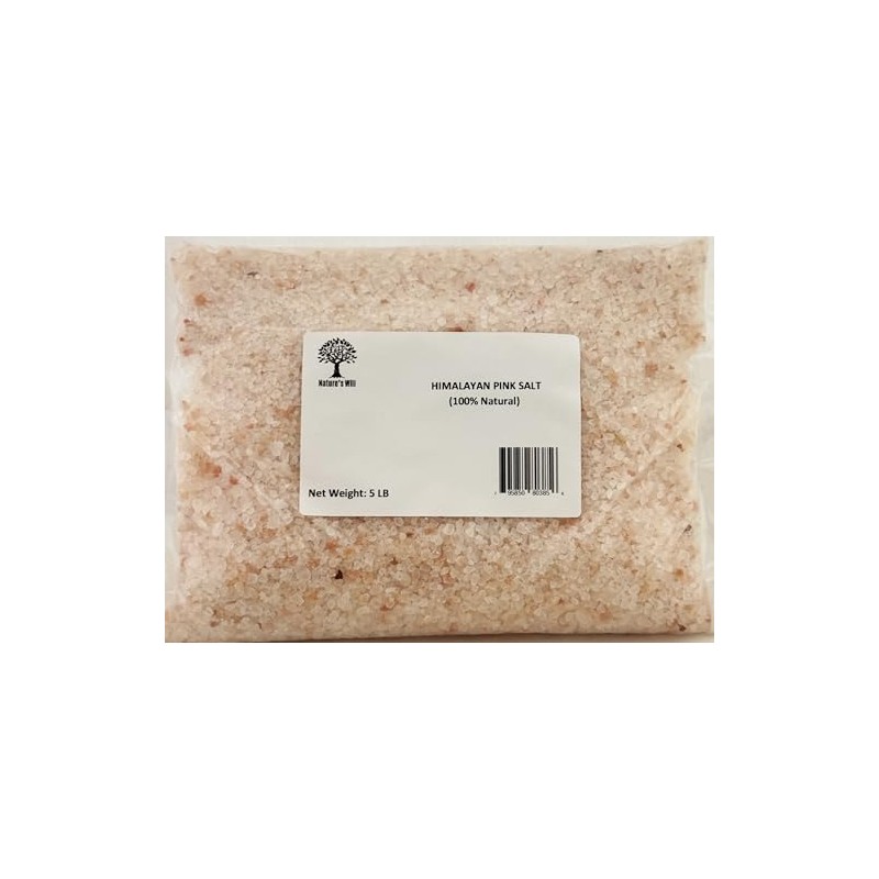 Nature's Wills Himalayan Pink Salt Premium Quality, Non-GMO, 100% Natural