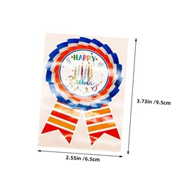 STOBOK 100pcs Happy Birthday Stickers Cartoon Birthday Decorations Party Supplies Envelope Seals