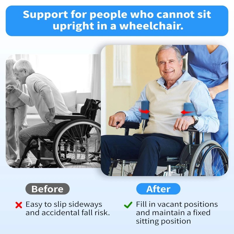 Whomec Lateral Support for Wheelchair-Bac