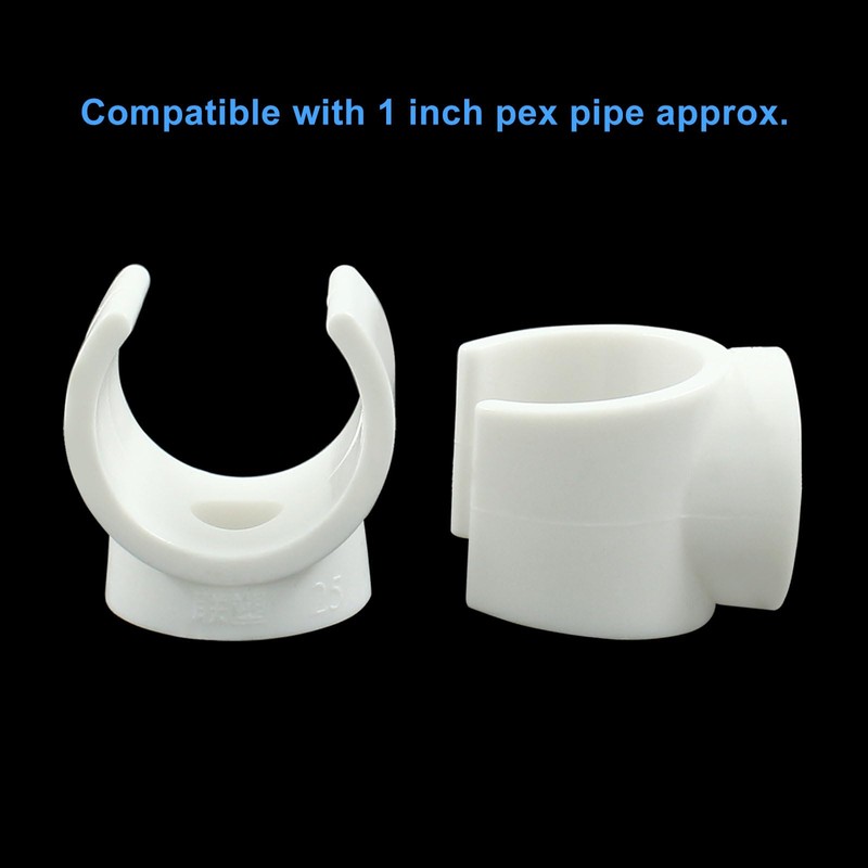 suiwotin 50pcs PEX Clamp 1 Inch Pipe Clamps, PVC Pipe