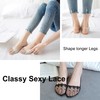 Daisy and Bella 4 Pairs Breathable Lace No Show Socks,