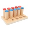 Wooden Sound Cylinders Toy Sensory Integration Training Educational Sound Stick