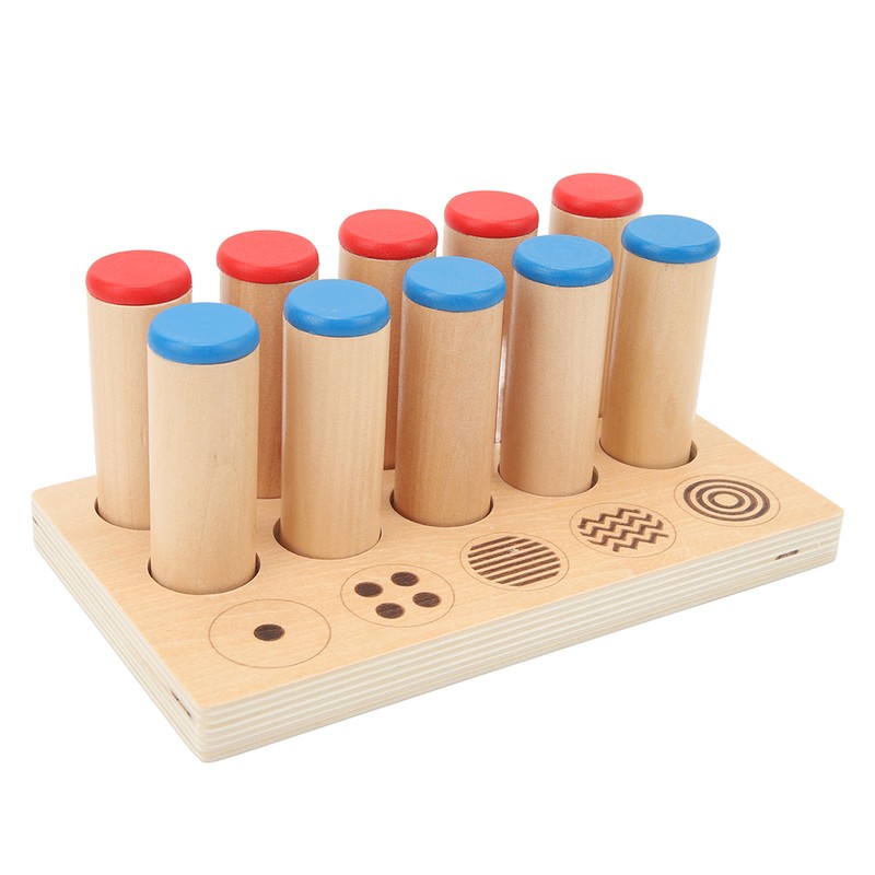 Wooden Sound Cylinders Toy Sensory Integration Training Educational Sound Stick