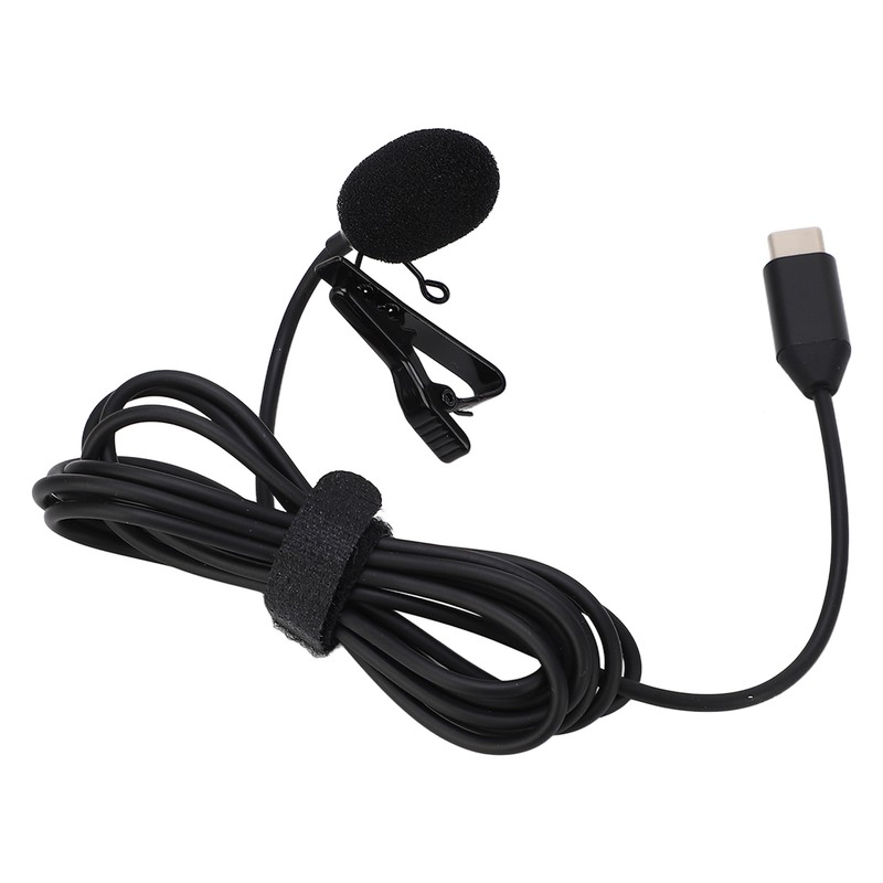 Lapel Microphone Anti Interference Omnidirectional Clip On Lavalier Microphone for