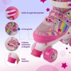 Alltop Patines De 4 Ruedas Led Para Niño Niña Ajustables