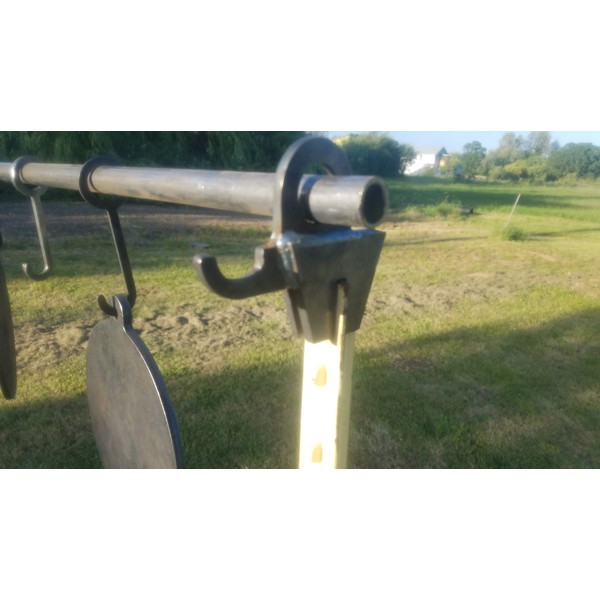 AR 500 T Post Conduit Target Stand W/Integrated Gong Hanger