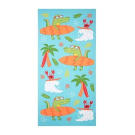 Beach Towel Oversized 28x58 Printed Sand Free Quick Dry Swim Towel Extra Large Light Travel Towel for Adults Beach Accessories Gifts Crocs