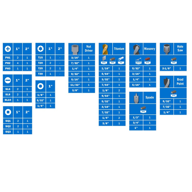 HART 70-Piece DRILL & DRIVE BIT SET with CASE Magnetic