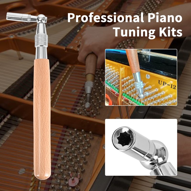 Tipatyard Piano Tuning Kit,36 PCS Piano Tuner Kit Including Piano
