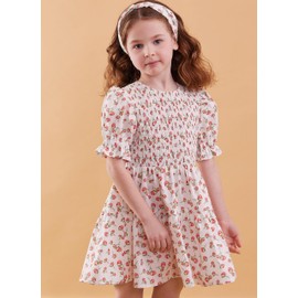 McCall's Children's Dress and Headband Sewing Pattern Kit by Laura Ashley, Design Code M8417, Sizes 3-4-5-6-7-8, Multicolor