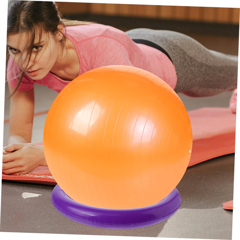 GRIRIW Inflatable Yoga Ball Base with Fixed Ring Round Support