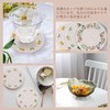 YANHUILAY Coasters (Set of 4) Cup Coasters, Cup Padding, Braid,