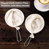 Nvanvmm 4Pcs Flannel Cloth Coffee Filter Strainers Reusable Coffee Dripper