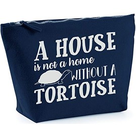 Hippowarehouse A House Is Not A Home Without A Tortoise printed make up cosmetic wash bag 18x19x9cm