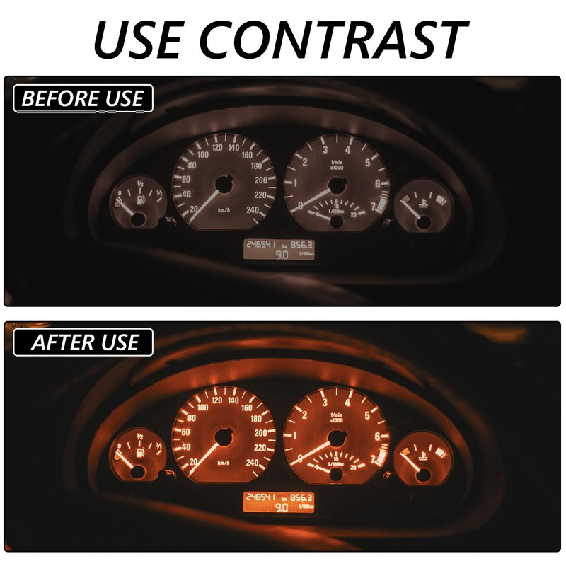 10pcs DC 12V 1.2W T5 Direct Connector Indicator Light Central