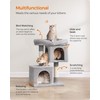 Feandrea Cat Tree, 26.4-Inch Cat Tower, S, Cat Condo for