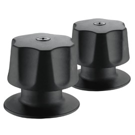 ROALFLUX 36207, Manerales para Regadera, Metálicos, Color Negro, Set de 2 Piezas, Prime