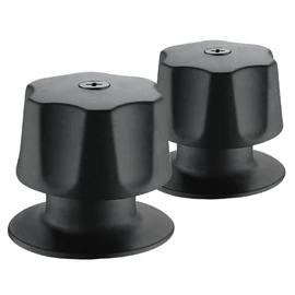 ROALFLUX 36207, Manerales para Regadera, Metálicos, Color Negro, Set de 2 Piezas, Prime