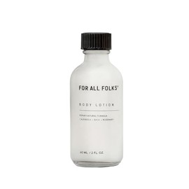 Crema Natural para el Cuerpo a Base de Caléndula, Albahaca y Romero - For All Folks, Crema Hidratante Corporal, Aroma Fresco y Relajante. (60 ML)