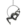 Haute Collage 1x Antique Silver Female Gymnast Acrobat on a