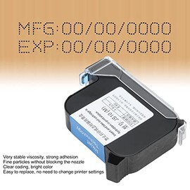 Fockety Reemplazo de Cartucho de Tinta de 42 Ml, JS10 de Secado Rápido, Doble Boquilla, Reemplazo de Cartucho Negro, Accesorios para Impresoras, Cartuchos de Tinta, Reemplazo de Impresoras