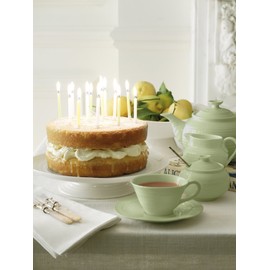 Portmeirion Sophie Conran Celadon Teacup and Saucer, Set of 4