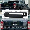 JHCHAN Tailgate Handle Cover Keyhole Matte for Ford Ranger 2012-2022