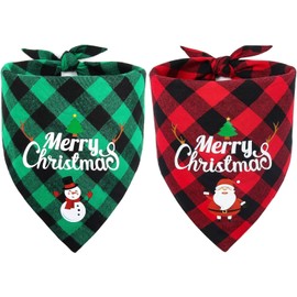 Christmas Decoration Dog Bandana Christmas Dog Gifts Neckerchief Cat Accessories Dog Gift Dog Scarf Christmas Dog Bandana Christmas Suit Christmas Scarf Classic 2 Pieces