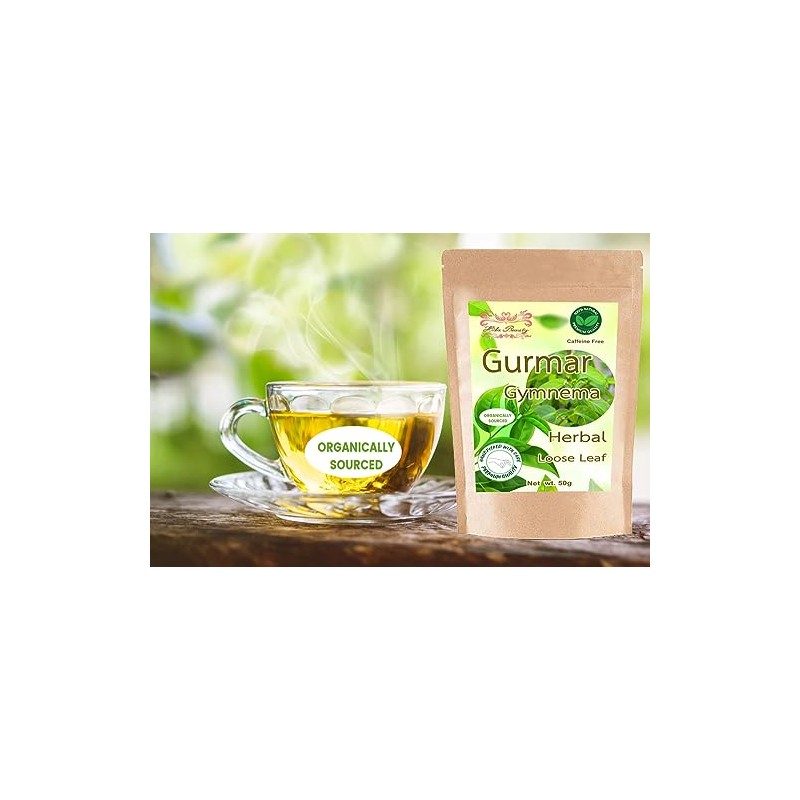 Hida Beauty Gurmar Gymnema Sylvestre Tea 1.76 Ounce Dried Loose