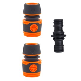 YUEHNEOM Hose Coupling 2 Pieces End Quick Connector Double Male Hose Connector for Hose Pipe Fitting