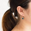 Philip Jones May Birthstone Drop Earrings Created with Emerald Zircondia®