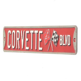 Open Road Brands Corvette Boulevard Tin Street Sign
