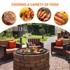 only fire X-Marks Fire Pit Cooking Grate, Foldable Round Grate
