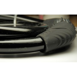 CYCLKD4002 Bicycle Cable Lock, Wire Lock, Dial Type, 4 Digits, Freely Set Dial Number, Colorful, Cute, Small, Lightweight, 5 Colors (Black Colors)