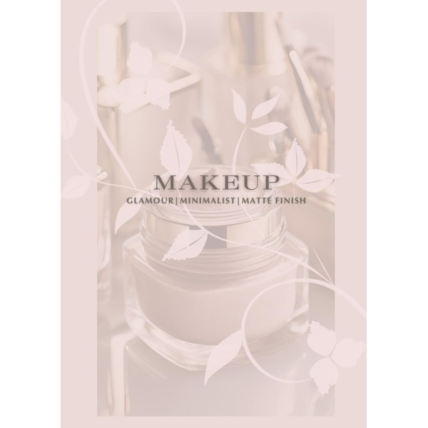 Pink Floral Makeup Notebook: 5"x7" Small Girly Beauty Self Care