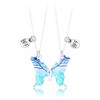 BFF Necklace for 2 Girls Magnetic Butterfly Necklaces for Best