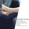 Inflatable Foot Rest Double Valve Blue PVC Flocking Washable Inflatable