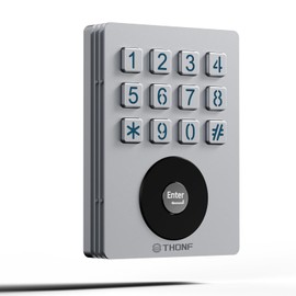 Garage Door Opener Keypad for LiftMaster Chamberlain Genie Craftsman Linear Wayne Dalton Openers Produced, Metal Case Keyless Garage Door Access System (Square)