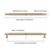Asidrama 10 Pack 10 Inch(254mm) Champagne Gold Cabinet Pulls Knurled